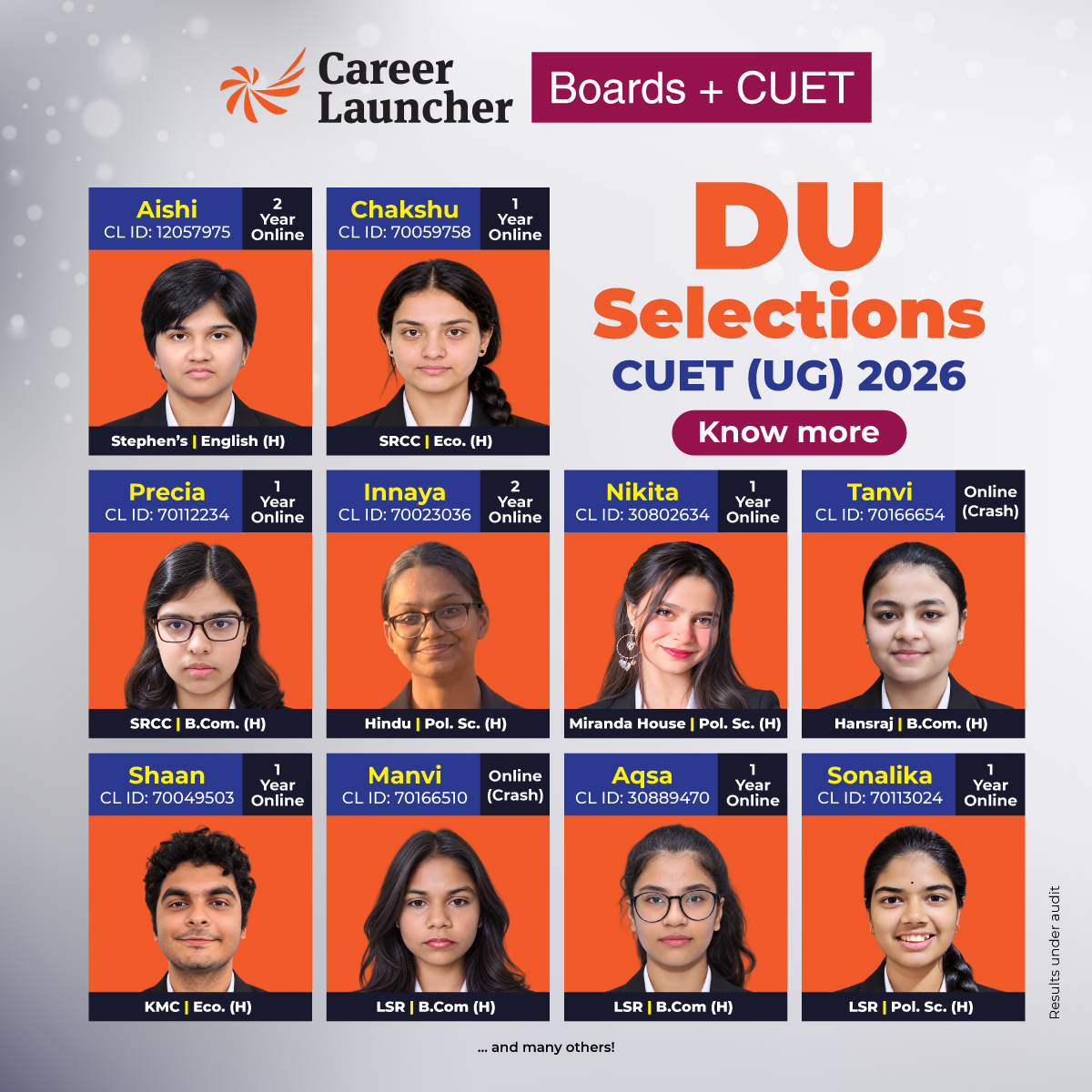 DU Selections through CUET UG 2026